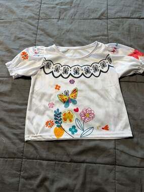 Disney Encanto Mirabel Two-Piece Costume Short Sleeve Top and Skirt Set